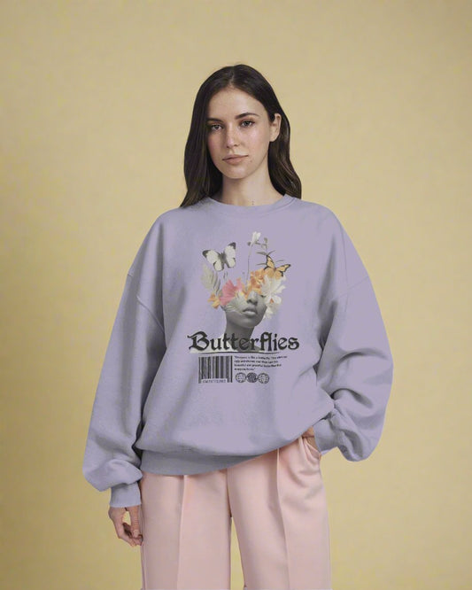 Butterflies Oversized Sweatshirt